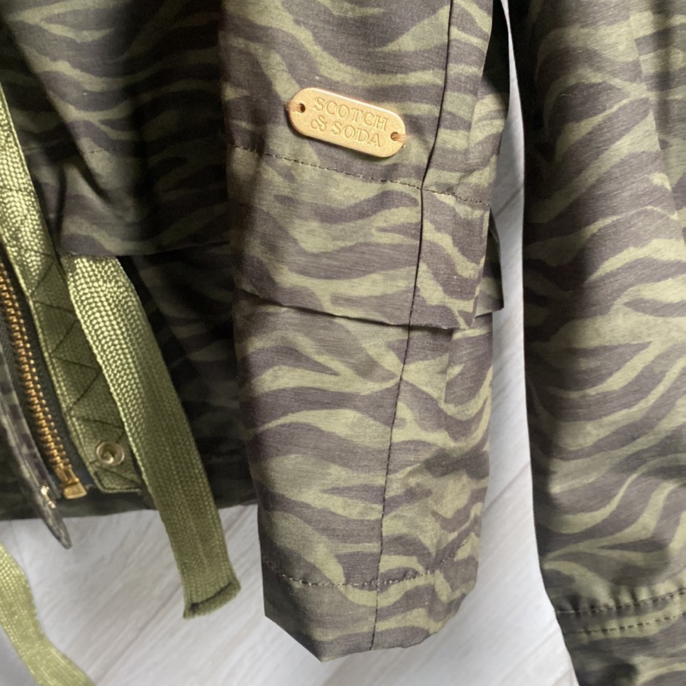 NEW Scotch and Soda green light jacket printed medium M - Picture 6 of 9